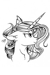 Size: 1000x1500 | Tagged: safe, artist:tillie-tmb, princess celestia, pony, g4, bust, chest fluff, ear fluff, female, lineart, mare, monochrome, portrait, simple background, solo, white background