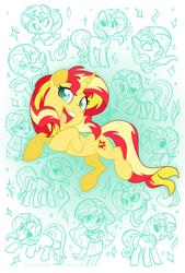 Size: 1875x2775 | Tagged: safe, artist:nanook123, sunset shimmer, pony, unicorn, equestria girls, g4, female, mare, solo