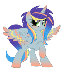 Size: 1338x1505 | Tagged: safe, artist:crystal-tranquility, oc, oc only, oc:crystal violet, alicorn, pony, alicorn oc, female, mare, simple background, solo, transparent background