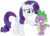 Size: 1354x970 | Tagged: safe, artist:georgegarza01, rarity, spike, dragon, pony, unicorn, dragon dropped, g4, cute, female, holding hands, holding hooves, male, ship:sparity, shipping, show accurate, simple background, smiling, straight, transparent background, vector, winged spike, wings