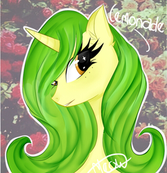Size: 631x655 | Tagged: safe, artist:spurfmeow, oc, oc only, pony, unicorn, bust, female, mare, portrait, solo, wingding eyes