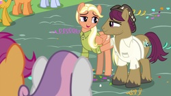 Size: 1920x1080 | Tagged: safe, screencap, mane allgood, scootaloo, snap shutter, sweetie belle, pony, g4, the last crusade