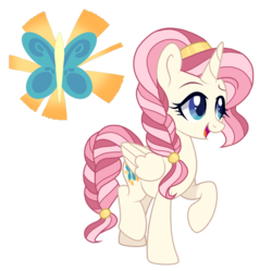 Size: 1280x1275 | Tagged: safe, artist:sweetie-drawz, oc, oc only, alicorn, pony, base used, female, magical lesbian spawn, mare, offspring, parent:fluttershy, parent:princess celestia, parents:flutterlestia, simple background, solo, transparent background