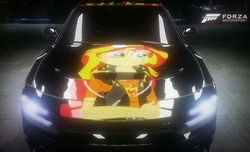 Size: 1024x622 | Tagged: safe, artist:pabrony83, sunset shimmer, equestria girls, g4, my little pony equestria girls: better together, dodge charger, forza motorsport 6, geode of empathy, magical geodes