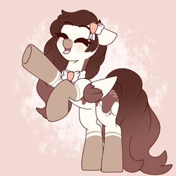 Size: 3000x3000 | Tagged: safe, artist:xcinnamon-twistx, oc, oc only, pegasus, pony, eyes closed, happy, high res, open mouth, raised leg, rearing, solo