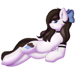 Size: 3000x3000 | Tagged: safe, artist:xcinnamon-twistx, oc, oc only, oc:muffin stap, pegasus, pony, bow, collar, high res, looking at you, solo