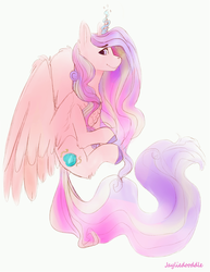 Size: 5400x7000 | Tagged: safe, artist:jayliedoodle, princess cadance, alicorn, pony, g4, colorful, cute, cutedance, doodle, female, happy, lovely, mare, pink, sketch, solo