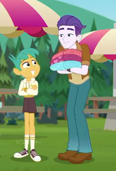 Size: 313x459 | Tagged: safe, screencap, dirk thistleweed, snails, accountibilibuddies, equestria girls, equestria girls series, g4, spoiler:choose your own ending (season 2), spoiler:eqg series (season 2), accountibilibuddies: snips, clothes, converse, cropped, legs, male, pants, shoes, socks