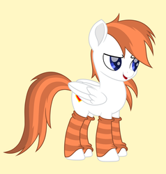 Size: 4233x4449 | Tagged: safe, artist:mihay, oc, oc:milkyway mihay, pegasus, pony, cute, leg warmers, movie accurate, new style