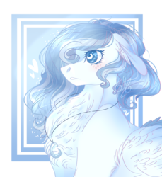 Size: 3655x3983 | Tagged: safe, artist:6-fingers-lover, oc, oc only, oc:moon dream, pegasus, pony, bust, chest fluff, female, high res, mare, portrait, solo