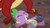 Size: 1280x720 | Tagged: safe, screencap, garble, spike, dragon, dragon quest, g4, my little pony: friendship is magic, claws, dragon migration, eyes closed, male