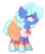 Size: 1490x1793 | Tagged: safe, alternate version, artist:holidaye, oc, oc only, oc:candy carousel, earth pony, pony, bow, clothes, female, freckles, mare, reference sheet, shirt, simple background, skirt, socks, solo, transparent background