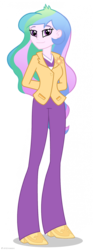Size: 817x2196 | Tagged: safe, edit, editor:slayerbvc, vector edit, princess celestia, principal celestia, equestria girls, g4, official, arm behind back, female, hands behind back, no makeup edit, simple background, solo, transparent background, vector