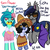 Size: 512x512 | Tagged: safe, artist:lightningchaserarts, oc, oc only, oc:echo, oc:mitzy, oc:sea flower, oc:seaflower, bat pony, pony, border bat, boss, gang, mafia, mango gang, smuggle, smuggler