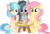 Size: 8848x5961 | Tagged: safe, artist:cyanlightning, coco pommel, fluttershy, marble pie, earth pony, pegasus, pony, g4, .svg available, absurd resolution, blushing, burger, chest fluff, chocolate, cocobetes, coffee mug, cute, ear fluff, eating, eclair, female, folded wings, food, hair, hay burger, holding, marblebetes, mare, mug, one eye closed, open mouth, shyabetes, simple background, sitting, table, the council of shy ponies, transparent background, trio, trio female, vector, wings, wink