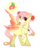 Size: 795x1005 | Tagged: safe, artist:6sixfans2, artist:teepew, oc, oc only, oc:apple star, pegasus, pony, base used, colored wings, colored wingtips, cutie mark, female, hair bun, jewelry, necklace, not fluttershy, offspring, parent:big macintosh, parent:fluttershy, parents:fluttermac, red eyes, simple background, slender, solo, thin, transparent background