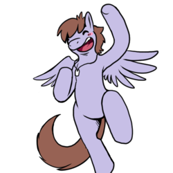 Size: 512x512 | Tagged: safe, artist:wishwasher, oc, pegasus, pony, armpits, bracelet, jewelry, jumping, male, simple background, stallion, transparent background