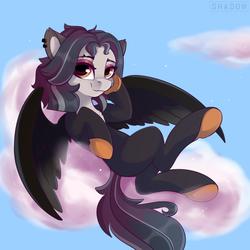 Size: 2000x2000 | Tagged: safe, artist:php97, oc, oc only, pegasus, pony, cloud, high res, on a cloud, sky, solo, usagisudzuki