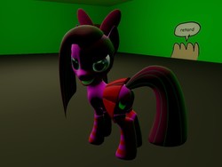 Size: 1024x768 | Tagged: safe, artist:nightmenahalo117, oc, oc only, oc:sweetmena, pony, 3d, bow, butt, clothes, grin, plot, smiling, socks, solo, striped socks
