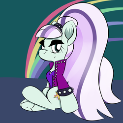 Size: 1250x1250 | Tagged: safe, artist:souldew, coloratura, earth pony, pony, g4, countess coloratura, rainbow, underhoof