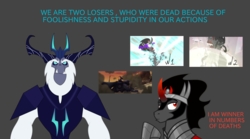 Size: 1800x1000 | Tagged: safe, artist:kingdark0001, king sombra, storm king, g4, my little pony: the movie, vector