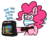 Size: 900x700 | Tagged: safe, artist:threetwotwo32232, pinkie pie, earth pony, pony, g4, backpack, bag, bandana, female, gun, male, mare, meme, robbery, simple background, solo, sonic the hedgehog, sonic the hedgehog (series), toy gun, transparent background, weapon