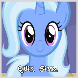 Size: 300x300 | Tagged: safe, artist:comfydove, trixie, pony, unicorn, g4, cute, female, flash game, link in source, looking at you, mare, smiling