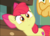 Size: 819x594 | Tagged: safe, screencap, apple bloom, goldie delicious, earth pony, pony, g4, going to seed, my little pony: friendship is magic, adorabloom, bow, cropped, cute, elderly, faic, female, filly, hair bow, offscreen character, solo focus