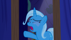 Size: 1280x720 | Tagged: safe, artist:waleedtariqmmd, trixie, pony, g4, no second prances, crying, eyes closed