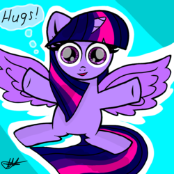 Size: 1000x1000 | Tagged: safe, artist:php185, twilight sparkle, alicorn, pony, g4, cute, female, solo, twilight sparkle (alicorn), uncanny valley, young