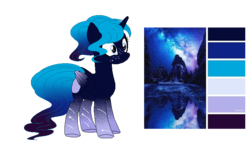 Size: 791x452 | Tagged: safe, artist:su-star, oc, oc only, oc:midnight stars (ice1517), alicorn, pony, alicorn oc, female, freckles, mare, markings, reference sheet, simple background, solo, transparent background