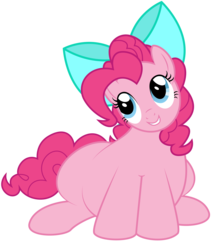 Size: 2679x3013 | Tagged: safe, artist:aleximusprime, edit, vector edit, pinkie pie, earth pony, pony, flurry heart's story, g4, adorafatty, bow, cute, diapinkes, fat, female, future, high res, older, plump, pudgy pie, simple background, smiling, solo, transparent background, vector
