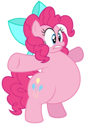 Size: 2392x3488 | Tagged: safe, artist:aleximusprime, pinkie pie, earth pony, pony, flurry heart's story, g4, belly, blocking, bow, fat, female, future, high res, mare, older, plump, pudgy pie, simple background, solo, standing, transparent background