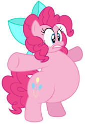 Size: 2392x3488 | Tagged: safe, artist:aleximusprime, pinkie pie, earth pony, pony, flurry heart's story, g4, belly, bipedal, blocking, bow, fat, female, future, high res, mare, older, plump, pudgy pie, simple background, solo, standing, transparent background