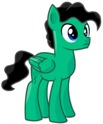 Size: 922x1109 | Tagged: safe, artist:rainbow eevee, balloon pony, object pony, pegasus, pony, balloon, balloony (battle for dream island), battle for dream island, male, ponified, simple background, solo, stallion, transparent background, wavy hair