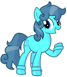 Size: 924x1055 | Tagged: safe, artist:rainbow eevee, earth pony, pony, battle for dream island, bracelet, bracelety (battle for dream island), female, jewelry, mare, raised hoof, simple background, solo, transparent background