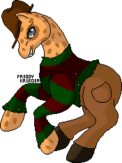 Size: 175x233 | Tagged: safe, artist:data-7-panther-dude, pony, clothes, fedora, freddy krueger, gif, hat, non-animated gif, ponified, simple background, slasher, solo, sweater, transparent background