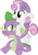 Size: 745x1071 | Tagged: artist needed, safe, spike, sweetie belle, dragon, pony, unicorn, g4, carrying, cute, daaaaaaaaaaaw, diasweetes, female, filly, holding a pony, male, open mouth, ship:spikebelle, shipping, simple background, spikabetes, straight, they grow up so fast, transparent background