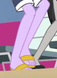 Size: 235x319 | Tagged: safe, screencap, micro chips, octavia melody, equestria girls, equestria girls series, g4, i'm on a yacht, spoiler:eqg series (season 2), animated, ankles, dancing, feet, gif, legs, male, male feet, offscreen character, pictures of legs, toes