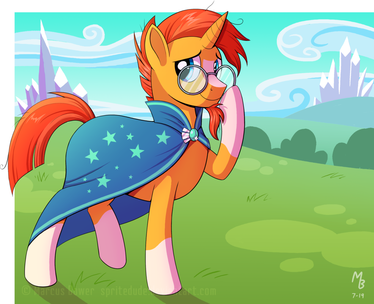 #2102419 - safe, artist:spritedude, sunburst, pony, unicorn, clothes ...
