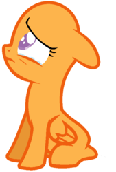 Size: 504x744 | Tagged: safe, artist:snowmaliy, pegasus, pony, g4, base, female, filly, floppy ears, solo
