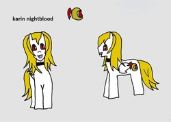 Size: 1104x788 | Tagged: safe, artist:ask-luciavampire, oc, oc only, oc:karin nightblood, pony, vampire, vampony, tumblr:the-vampire-academy, 1000 hours in ms paint, profile, tumblr