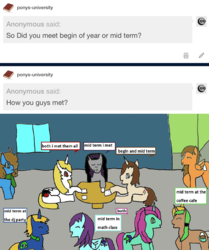 Size: 1328x1587 | Tagged: safe, artist:ask-luciavampire, oc, earth pony, pegasus, pony, unicorn, vampire, vampony, tumblr:ask-ponys-university, 1000 hours in ms paint, ask, tumblr