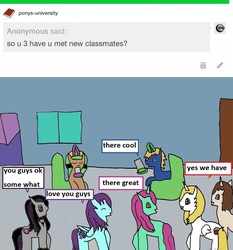 Size: 1054x1132 | Tagged: safe, artist:ask-luciavampire, oc, earth pony, pegasus, pony, unicorn, vampire, vampony, tumblr:ask-ponys-university, 1000 hours in ms paint, ask, tumblr