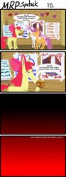 Size: 800x2153 | Tagged: safe, artist:umneem, apple bloom, scootaloo, sweetie belle, earth pony, pegasus, pony, unicorn, g4, clubhouse, comic, crusaders clubhouse, drawing, mrp:sputnik, pandora's box, this will not end well