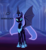 Size: 540x593 | Tagged: safe, artist:anima-dos, artist:duo cartoonist, artist:lionheartcartoon, edit, nightmare moon, alicorn, bat pony, bat pony alicorn, pony, the moon rises, g4, bat wings, bedroom eyes, castle, cute, dio brando, ethereal mane, eyeshadow, female, grin, jojo's bizarre adventure, looking at you, makeup, mare, moonabetes, moonbat, oh you're approaching me, raised eyebrow, redesign, slit pupils, smiling, smirk, solo, spread wings, text, text edit, unshorn fetlocks, wings