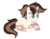 Size: 1280x988 | Tagged: safe, artist:magicdarkart, oc, oc only, pony, unicorn, base used, butt freckles, clothes, deviantart watermark, female, freckles, mare, obtrusive watermark, prone, rainbow socks, simple background, socks, solo, striped socks, transparent background, watermark