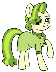 Size: 1612x2102 | Tagged: safe, artist:czu, pistachio, earth pony, pony, g4, clothes, crossdressing, dress, looking at you, male, simple background, solo, stallion, transparent background