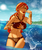 Size: 2500x3000 | Tagged: safe, artist:rittaruzira, sunset shimmer, equestria girls, g4, my little pony equestria girls: better together, bikini, breasts, busty sunset shimmer, clothes, cutie mark on clothes, female, high res, lipstick, one eye closed, solo, summer sunset, swimsuit, water