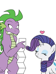 Size: 600x800 | Tagged: safe, artist:dekomaru, rarity, spike, tumblr:ask twixie, g4, ask, ask twixie 3.0, female, male, ship:sparity, shipping, straight, tumblr